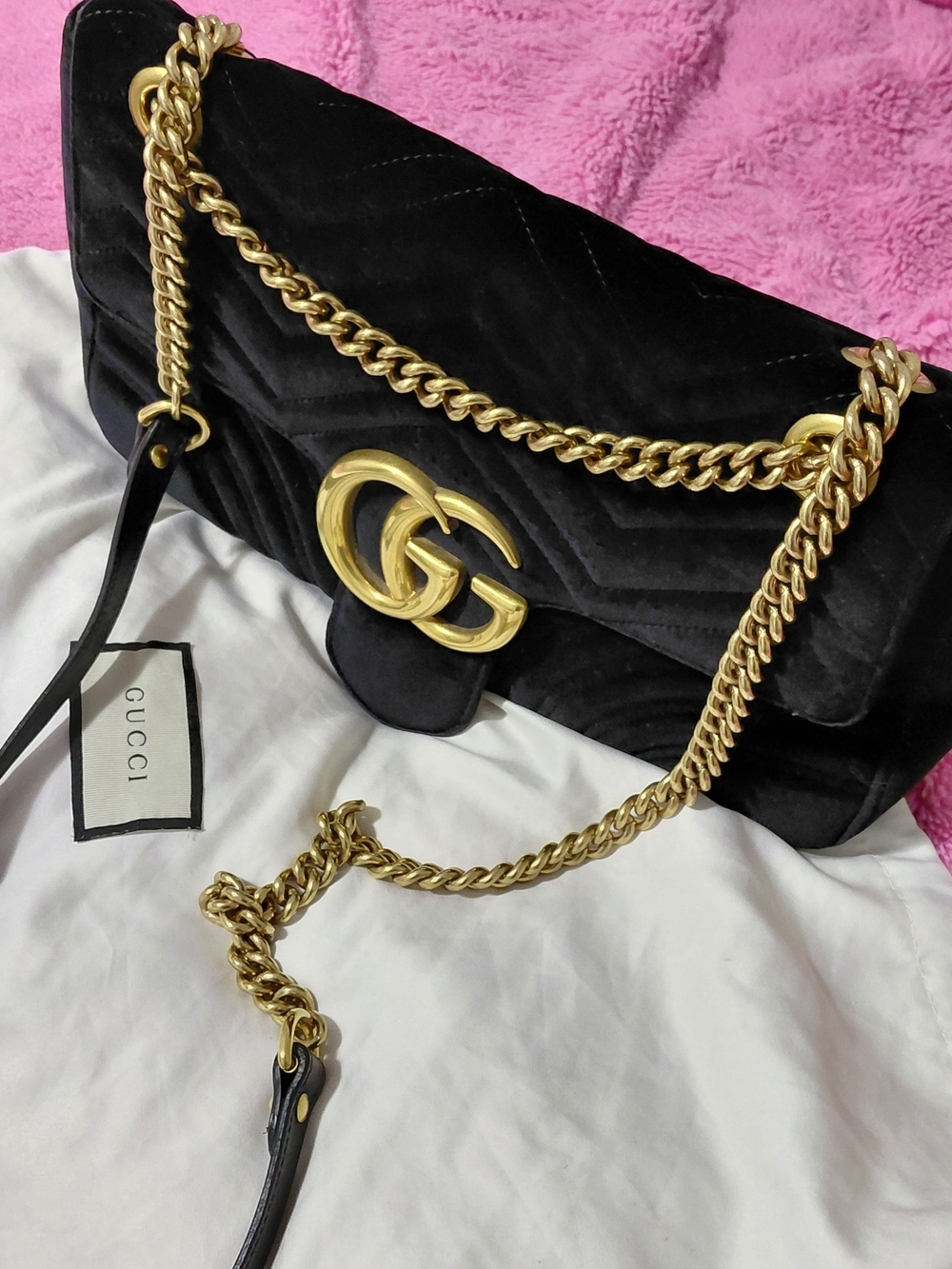 Gucci Marmont Velvet Shoulder Bag